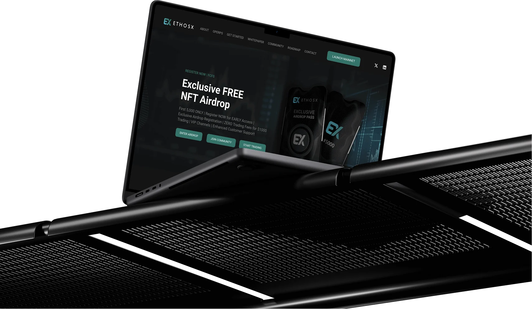 Decentralized derivatives trading platform