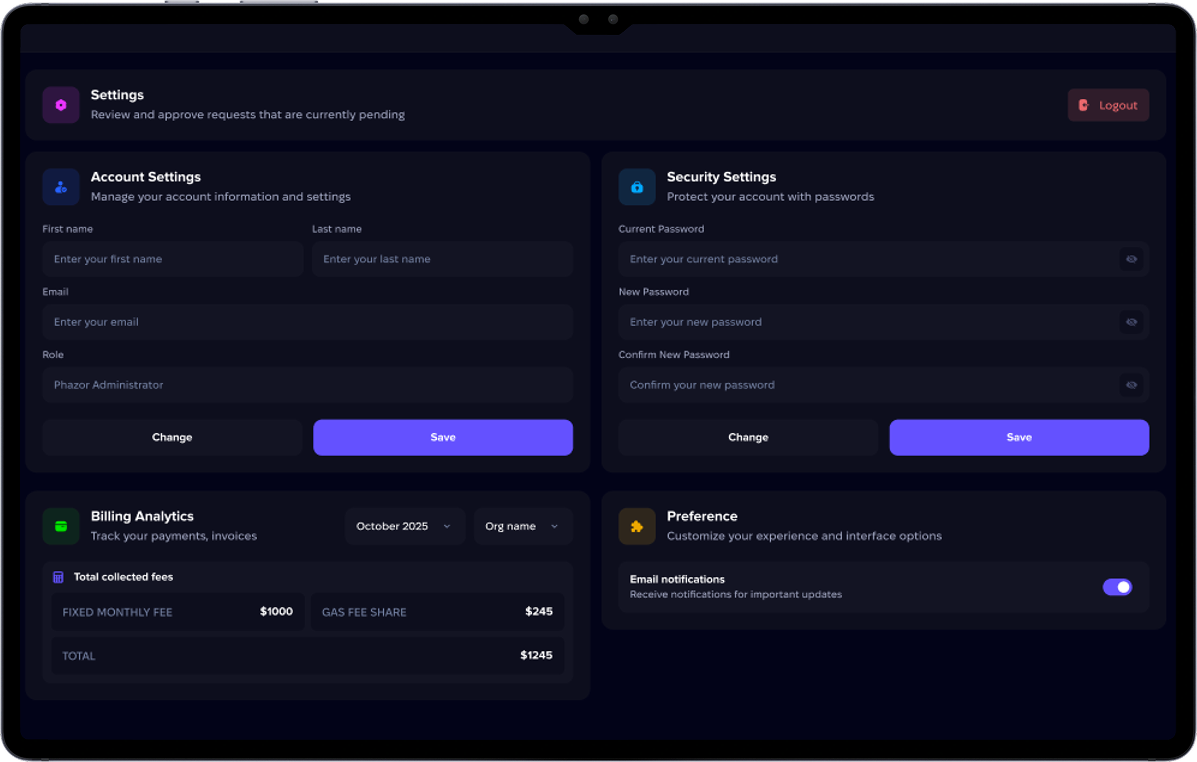 Enterprise SaaS platform