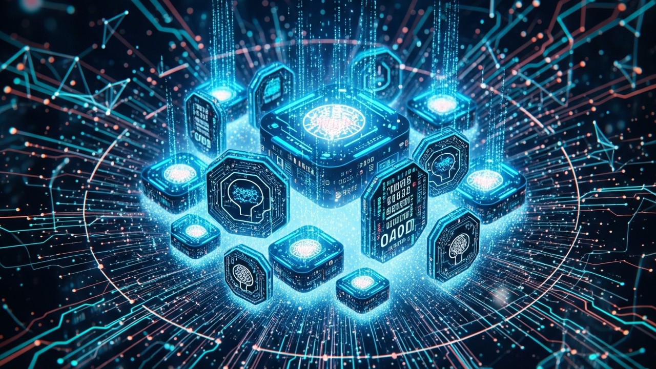 AI tokenization concept showing artificial intelligence reshaping asset tokenization through blockchain technology